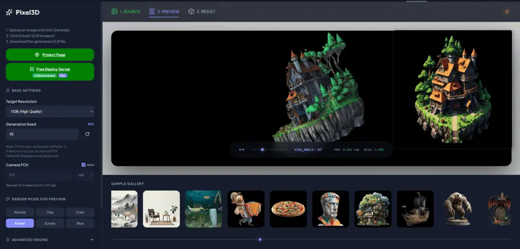Pixal3D Demo